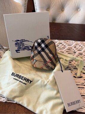 Burberry Check Backpack Bag Charm -  New with Tags and Box
